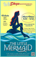 TICKETS for THE LITTLE MERMAID are now available at https://upstagelittlemermaid.ludus.com/index.php !!! ‍♀️Come discover the magic with us under the sea on 11/21-11/23!