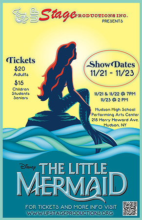 TICKETS for THE LITTLE MERMAID are now available at https://upstagelittlemermaid.ludus.com/index.php !!! ‍♀️Come discover the magic with us under the sea on 11/21-11/23!